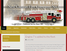 Tablet Screenshot of newcanaanfire.com